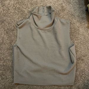 PLT grey crop top